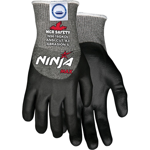 Gants r&eacute;sistant aux coupures Max Ninja, Moyen, Calibre 10, Rev&ecirc;tement Bipolym&egrave;re, ASTM ANSI niveau A3 Equipex