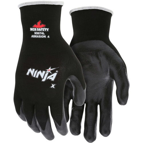 Gants enduits Ninja, Grand, R&ecirc;vetement Bipolym&egrave;re, Calibre 15, Enveloppe en Nylon/Lycra Equipex