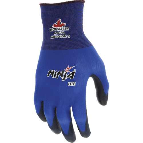 Gants enduits Lite Ninja, Grand, R&ecirc;vetement Polyur&eacute;thane, Calibre 18, Enveloppe en Nylon Equipex