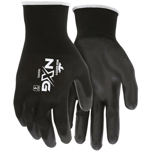 Coated Gloves, Large, Polyurethane Coating, 13 Gauge, Polyester Shell Equipex