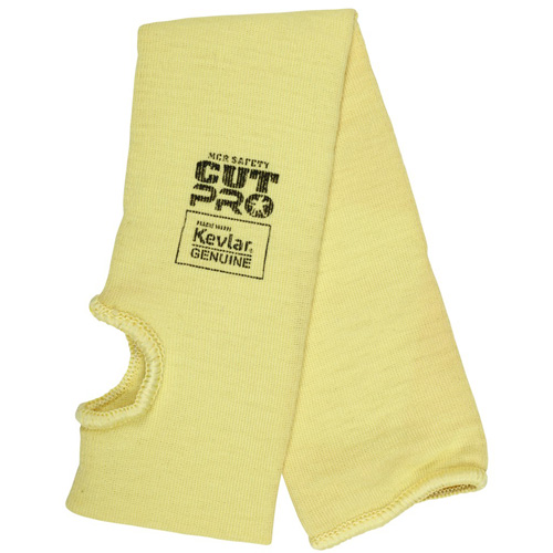 Safety Cut Pro Cut Resistant Sleeve, Kevlar&reg;, 18", ASTM ANSI Level A3, Yellow Equipex