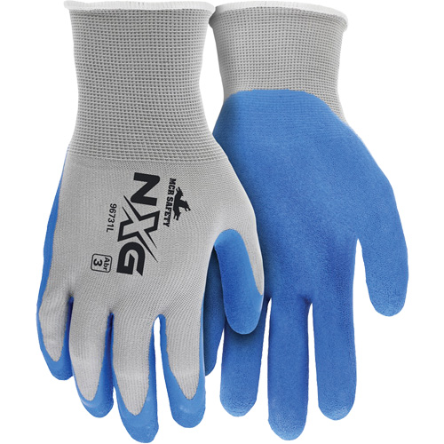 Gants enduits NXG, Grand, R&ecirc;vetement Latex de caoutchouc, Calibre 13, Enveloppe en Nylon Equipex