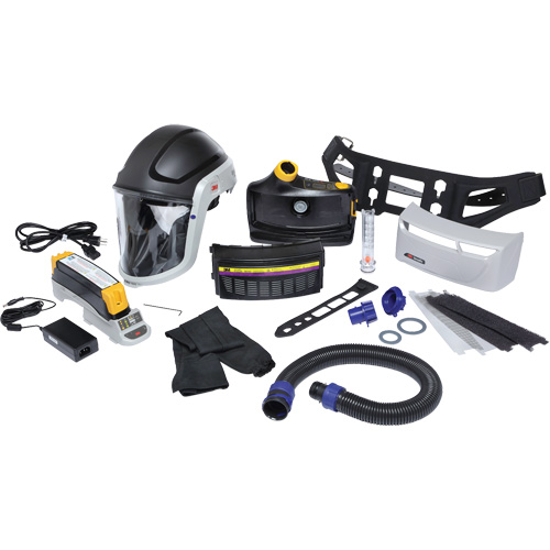 Versaflo TR Series Heavy Industry PAPR Kit, Hard Hat & Faceshield, Lithium-Ion Battery Equipex