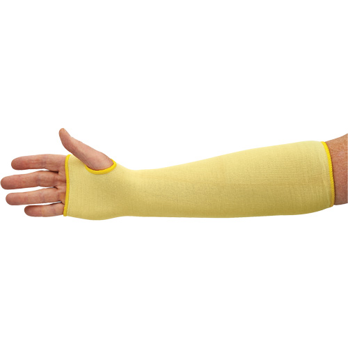 Manchons r&eacute;sistant aux coupures G60 KleenGuard, Kevlar, 18", ASTM ANSI niveau A2/EN 388 niveau 2, Jaune Equipex