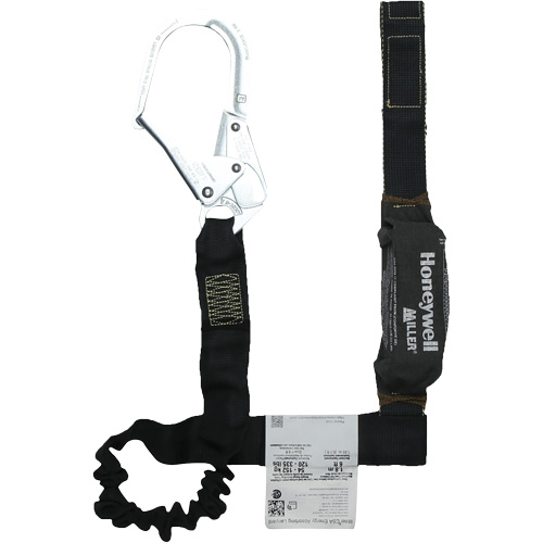 Miller&reg; Arc-Rated Shock-Absorbing Lanyard, 6', Scaffold Hook Center, Choke-Off Loop Leg Ends, Kevlar&reg; Equipex