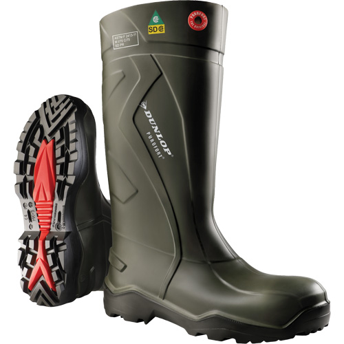 Bottes de s&eacute;curit&eacute; compl&egrave;te Purofort+, Purofort, Embout Acier, Pointure 7, Semelle R&eacute;sistant aux perforations Equipex