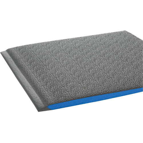 Tapis ergonomiques Wear-Bond Comfort-King, Rugueux, 3' x 5' x 9/16", Gris, Mousse de vinyle Equipex