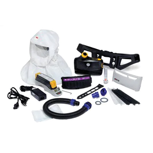 Versaflo Powered Air Purifying Respirator Easy Clean Kit, Loose Fitting Hood & Faceshield, Lithium-Ion Battery Equipex
