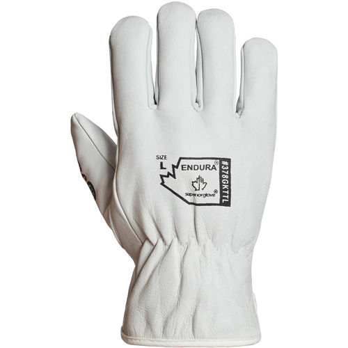 Gants de conducteur doubl&eacute;s pour l'hiver Endura, T-Grand, Paume en Cuir fleur de ch&egrave;vre, Thinsulate Equipex