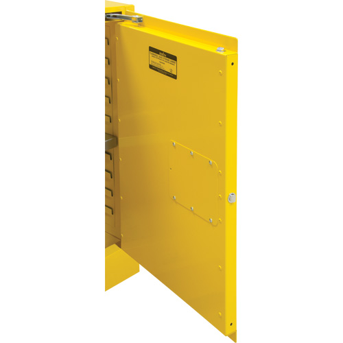 Flammable Storage Cabinet, 12 gal., 1 Door, 23" W x 35" H x 18" D Equipex
