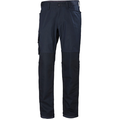 Pantalons d'entretien Oxford, Poly-coton, Bleu marin, Taille 30, Entrejambe 30 Equipex