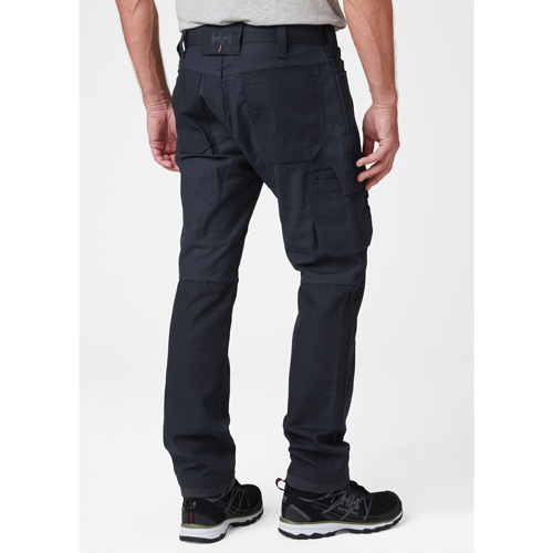 Pantalons d'entretien Oxford, Poly-coton, Bleu marin, Taille 30, Entrejambe 30 Equipex