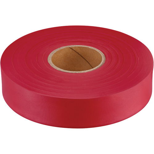 Ruban de signalisation Empire, 1" la x 600' lo, Rouge fluorescent Equipex