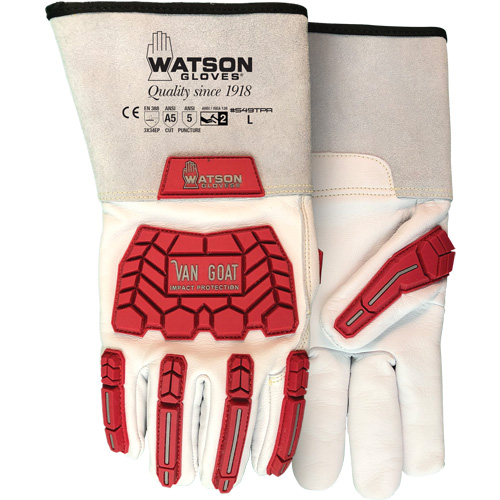 Gants r&eacute;sistant aux impacts et aux coupures Van Goat, Taille T-petit, Enveloppe en Cutshield, ASTM ANSI niveau A5/EN 388 niveau E Equipex