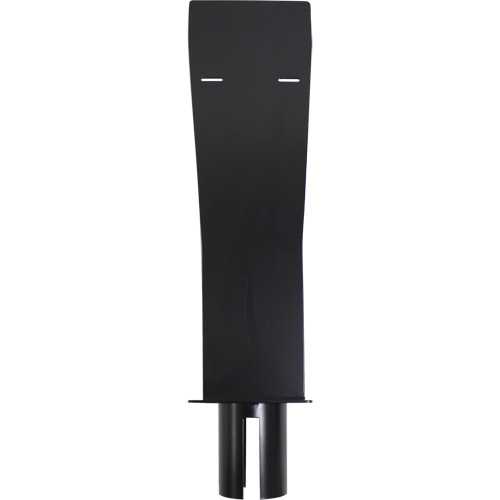 Porte-distributeur pour poteaux de barri&egrave;re pour le contr&ocirc;le des foules, Noir Equipex