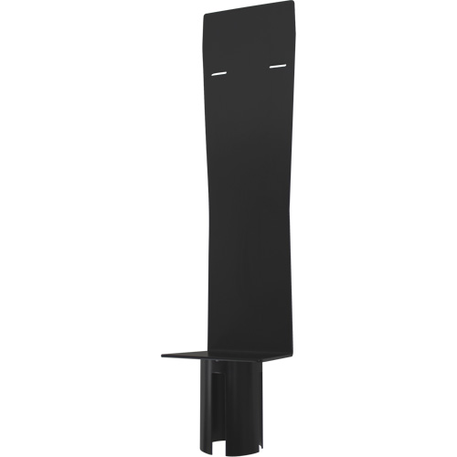 Porte-distributeur pour poteaux de barri&egrave;re pour le contr&ocirc;le des foules, Noir Equipex