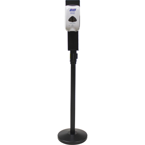 Porte-distributeur pour poteaux de barri&egrave;re pour le contr&ocirc;le des foules, Noir Equipex