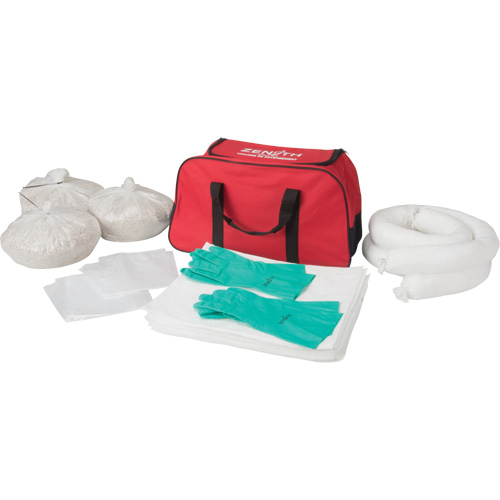 Trousse de lutte contre les d&eacute;versements de premi&egrave;re qualit&eacute;, Huile seulement, Sac, Absorbance de 10 gal. US Equipex