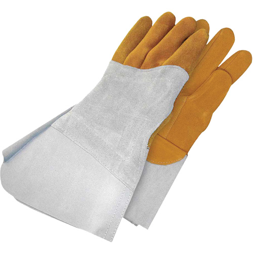 Gander Brand Reverse Grain TIG Welder Gloves, Grain Deerskin, Size 9 Equipex