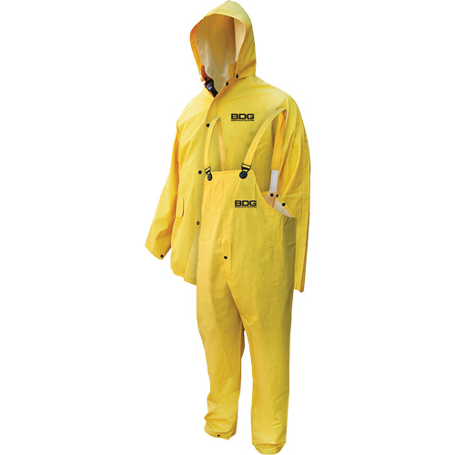 V&ecirc;tements imperm&eacute;ables ignifuges en trois morceaux Deny, 5T-Grand, Jaune Equipex
