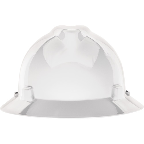 Casque de s&eacute;curit&eacute; &agrave; fente et bordure compl&egrave;te V-Gard, R&eacute;pond aux normes CSA type 1, Suspension Glissement rapide, Non ventil&eacute; Equipex