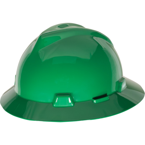 Casque de s&eacute;curit&eacute; &agrave; fente et bordure compl&egrave;te V-Gard, R&eacute;pond aux normes CSA type 1, Suspension Glissement rapide, Non ventil&eacute; Equipex