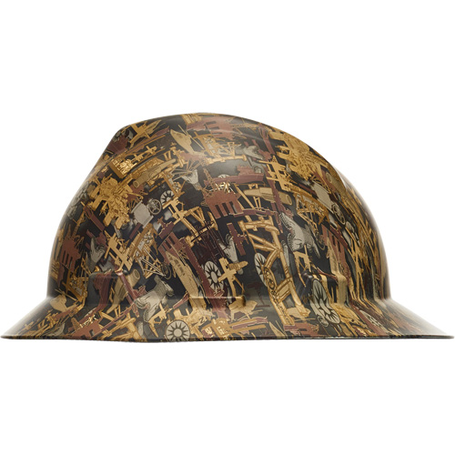 Casque de s&eacute;curit&eacute; &agrave; bordure compl&egrave;te Hydro Dip V-Gard, R&eacute;pond aux normes CSA type 1, Suspension Rochet, Non ventil&eacute; Equipex