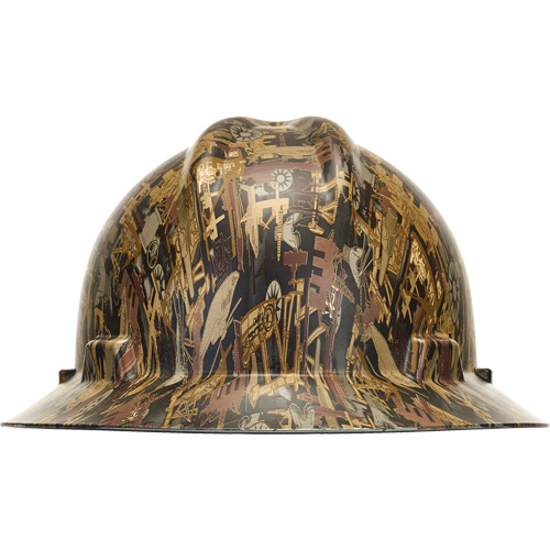 Casque de s&eacute;curit&eacute; &agrave; bordure compl&egrave;te Hydro Dip V-Gard, R&eacute;pond aux normes CSA type 1, Suspension Rochet, Non ventil&eacute; Equipex