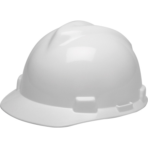 Casque de s&eacute;curit&eacute; avec rainures GREEN V-Gard, R&eacute;pond aux normes CSA type 1, Suspension Rochet Equipex