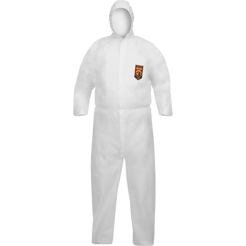 KleenGuard A40 Disposable Coveralls, Medium, White, Microporous Equipex