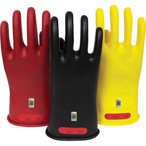Gants en caoutchouc pour travaux &eacute;lectriques Arcguard, Taille 8, 10" lo Equipex