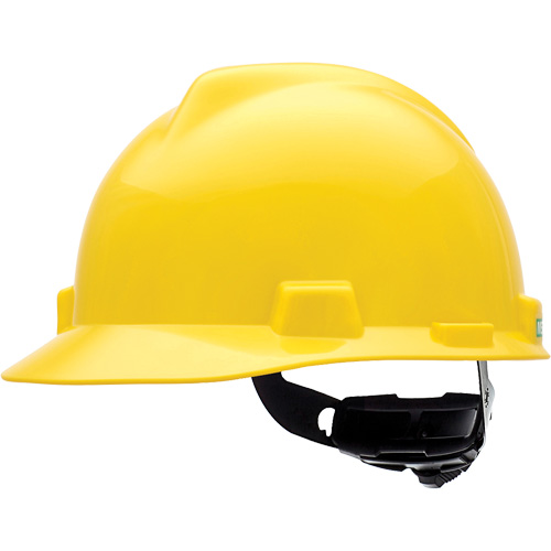 Casque de s&eacute;curit&eacute; &agrave; fentes V-Gard, R&eacute;pond aux normes CSA type 1, Suspension Rochet, Non ventil&eacute; Equipex
