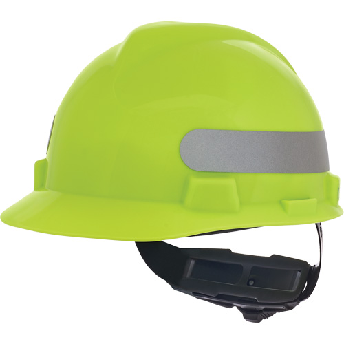Casque de s&eacute;curit&eacute; &agrave; fentes V-Gard, R&eacute;pond aux normes CSA type 1, Suspension Rochet, Non ventil&eacute; Equipex
