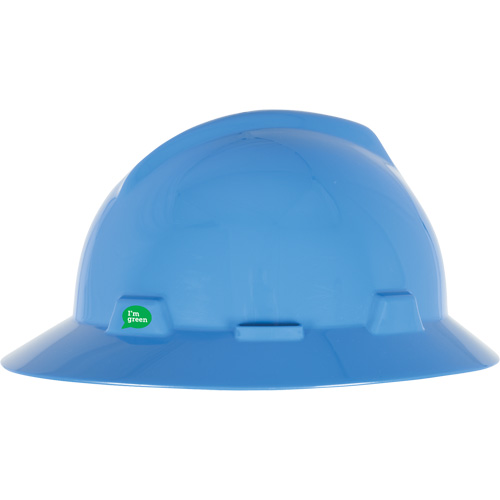 Casque de s&eacute;curit&eacute; &agrave; bord complet V-Gard GREEN avec fentes, R&eacute;pond aux normes CSA type 1, Suspension Rochet Equipex