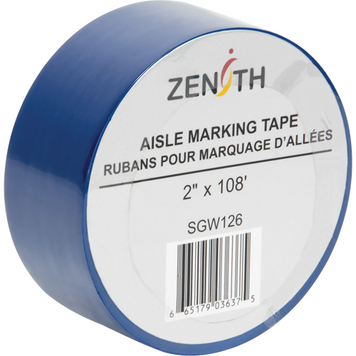 Ruban pour marquage d'all&eacute;es, 2" x 108', PVC, Bleu Equipex