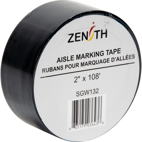 Ruban pour marquage d'all&eacute;es, 2" x 108', PVC, Noir Equipex