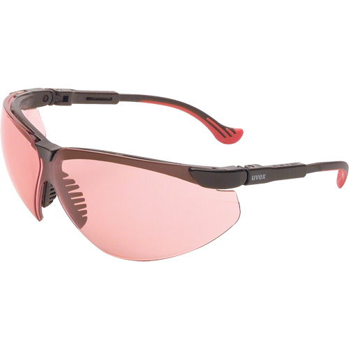 Lunettes de s&eacute;curit&eacute; Uvex HydroShield Genesis XC, Lentille SCT-Vermillion, Antibu&eacute;e/Anti-&eacute;gratignures, ANSI Z87+/R&eacute;pond ou surpasse la norme CSA Z94.3 Equipex