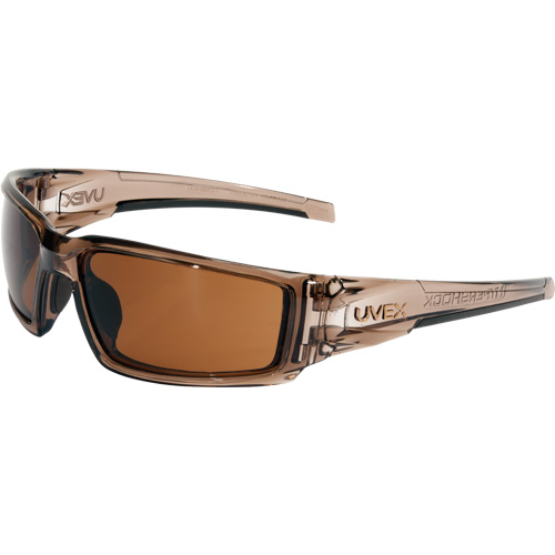 Uvex HydroShield&reg; Hypershock&reg; Safety Glasses, Espresso Lens, Anti-Fog/Anti-Scratch, ANSI Z87+/Meets/Exceeds CSA Z94.3 Equipex
