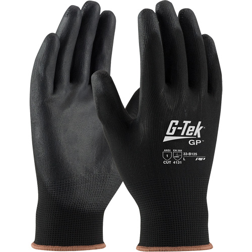 G-Tek&reg; GP Coated Gloves, Small, Polyurethane Coating, 13 Gauge, Nylon Shell Equipex