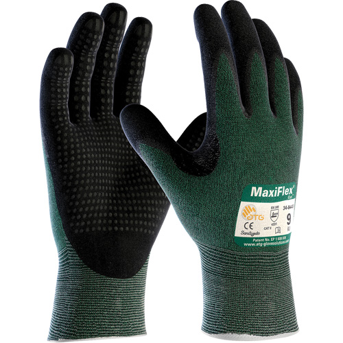 Gants ATG MaxiFlex Cut, T-Grand, Calibre 15, Rev&ecirc;tement Mousse de nitrile, ASTM ANSI niveau A2/EN 388 niveau 3/EN 388 niveau B Equipex
