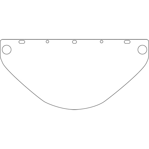 Visi&egrave;re de s&eacute;curit&eacute; universelle Dynamic, Polycarbonate, Teinte Transparent Equipex