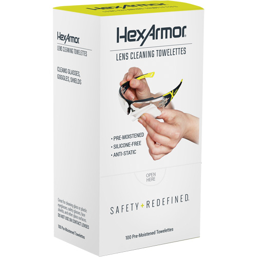 Lingettes nettoyantes pour verres, Paquet de 100 Equipex