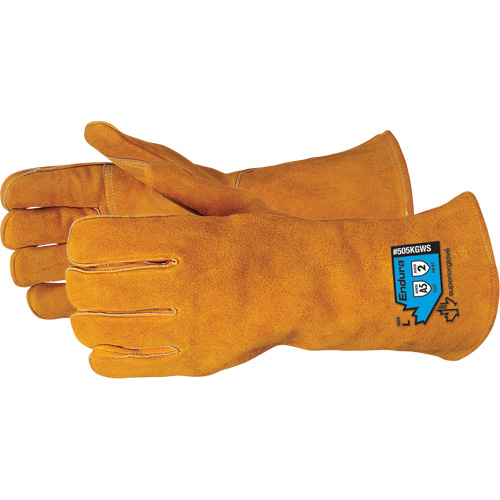 Endura&reg; Deluxe Cut-Resistant Welding Gloves, Split Cowhide, Size Small Equipex