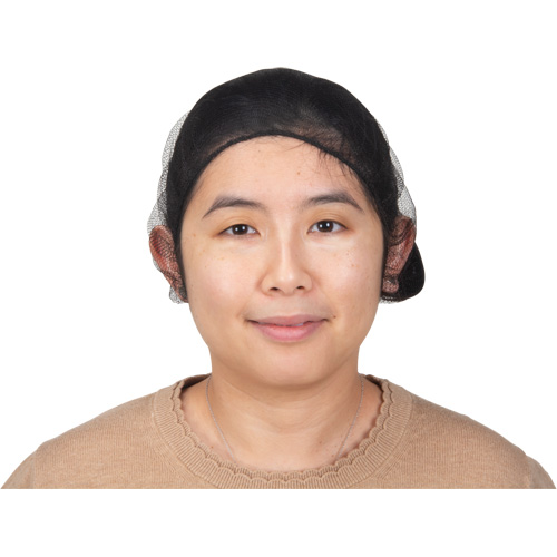 Hair Nets, Nylon, 21", Brown Equipex