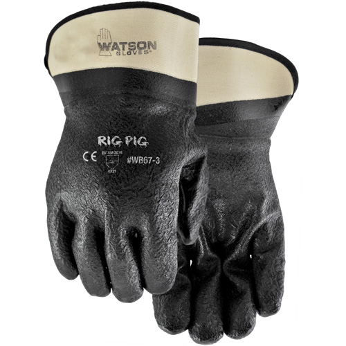Gants Rig Pig, Taille unique, R&ecirc;vetement Nitrile/PVC, Enveloppe en Jersey Equipex