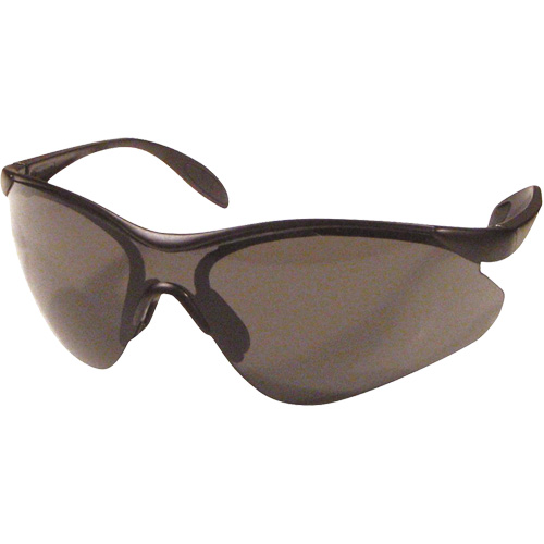 Lunettes de s&eacute;curit&eacute; Miranda, Lentille Gris, Anti-&eacute;gratignures, R&eacute;pond ou surpasse la norme CSA Z94.3 Equipex