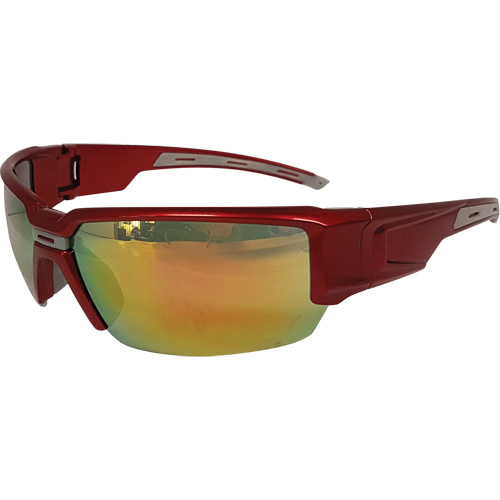 Lunettes de s&eacute;curit&eacute; Hartley, Lentille Rouge, R&eacute;pond ou surpasse la norme CSA Z94.3 Equipex