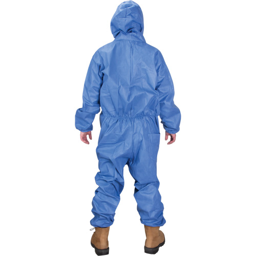 Hooded Coveralls, Medium, Blue, SMS Equipex