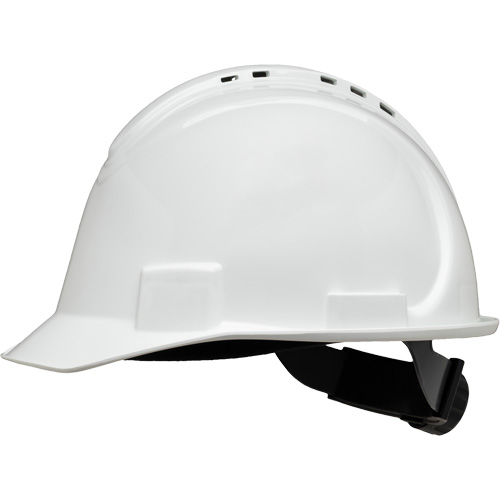Casque de s&eacute;curit&eacute; &agrave; bordure courte North, R&eacute;pond aux normes CSA type 1, Suspension Rochet, Ventil&eacute; Equipex