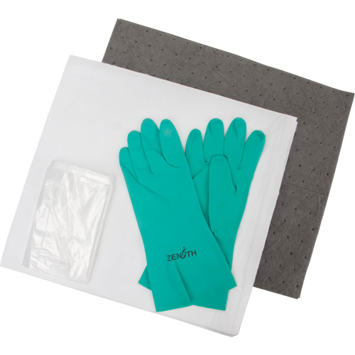 Trousse d'&eacute;quipement de lutte contre les d&eacute;versements, Huile seulement/Universel, Sac, Absorbance de 5 gal. US Equipex